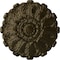 Ekena Millwork Durham Ceiling Medallion (Fits Canopies up to 4 1/4"), Hand-Painted Green Gold, 31"OD x 1 1/2"P CM31DUGGS - alternate 1